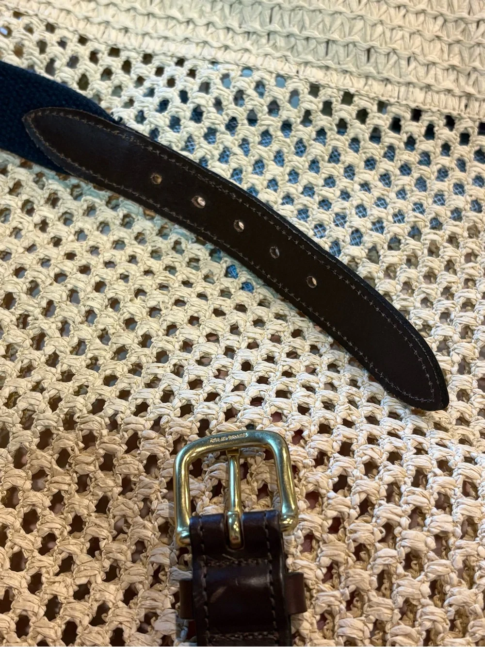 Vineyard Vines Vineyard Whale Canvas Club Belt navy size 28 excellent condition